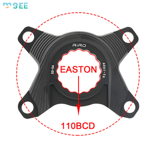 Manivelle de vélo en fibre de carbone SeeMore personnalisable, ultra-légère, pour route et GRAVEL, avec plateaux <span class=keywords><strong>Easton</strong></span> 110BCD et bras de manivelle - Product Image 4