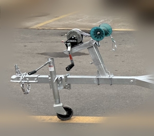 500KG Q355 4.05*1.55M <b>Yacht</b> Trailer Single Axle Load boat trailer - Product Image 4