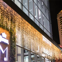 Guirlandes lumineuses LED pour fenêtres, lumières décoratives suspendues pour Noël et les fêtes de mariage en plein air