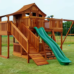Équipements de jeux d'extérieur en gros, décorations de jardin, grands équipements de divertissement extérieurs, châteaux et toboggans en <span class=keywords><strong>bois</strong></span> - Product Image 6