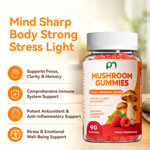 <b>Herbal</b> <b>Supplements</b> Private Label 10 in 1 Mushroom Gummies Lion's Mane Reishi Chaga Cordyceps Turkey Tail Immune Brain Health - Product Image 3