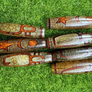 Tự nhiên Tây Tạng Mã Não Onyx Dzi hạt trang sức làm số lượng lớn hạt trống DIY 56x14mm 1807737 - Product Image 4