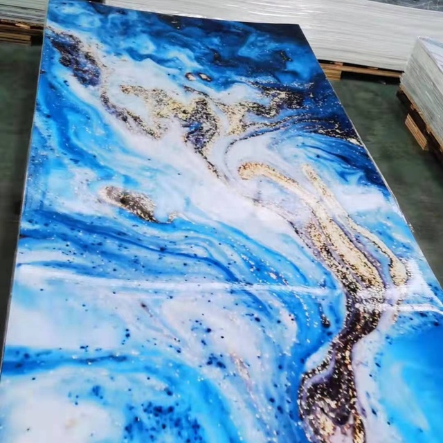 Artificial Marble Building Decor Uv Marmol Panel Pvc Marble Sheet