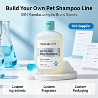 Shampooing pour chien 4-en-1 de 500 ml disponible en OEM, gel de bain parfumé pour animaux de compagnie, parfum longue durée, antibactérien pour tous les chiens