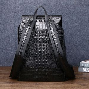 Mochila de Silicona con Estampado de Piel de Cocodrilo para <span class=keywords><strong>Hombre</strong></span>, con Cordón Ajustable, Gran Capacidad, para Viajes, Venta al Por Mayor - Product Image 3