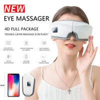 Masseur pour les yeux 4D Smart Airbag Vibration Eye Care Instrument Hot Compress Nice Eye Massage Lunettes Fatigue Pouch & Rides