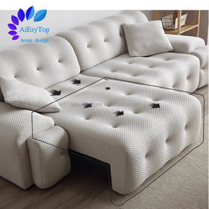 Sofá Cama Eléctrico de Lujo para Sala de Estar, de Tela, Doble <span class=keywords><strong>Asiento</strong></span>, <span class=keywords><strong>Extensible</strong></span>, Reclinable, Deslizante, Precio de Fábrica - Product Image 6