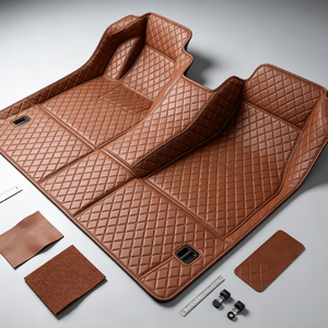 Nouvelle conception <span class=keywords><strong>2022</strong></span>, ensemble complet de 3 pièces, antidérapant, rouge, simple couche, épaisseur 18 mm, tapis de sol de voiture Ecosport Santa Fe Wrangler - Product Image 6
