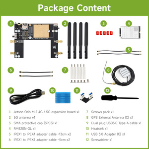 Waveshare-Módulo 5G para Jetson Orin con plataforma Qualcomm X62 compatible con redes NSA/SAS y <span class=keywords><strong>GNSS</strong></span> - Product Image 6