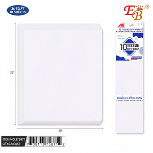 ชุดกระดาษทิชชูสีขาว20 "X 26" 10ชิ้น72ชิ้น/CS สำหรับงานเลี้ยง - Product Image 4