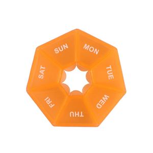 Plastic 7 Compartment Medicine Weekly <b>Pill</b> Box <b>Storage</b> <b>Case</b> - Product Image 4