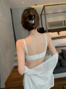 Conjunto japonesa de lencería sexy para mujer, pechos pequeños, <span class=keywords><strong>sujetador</strong></span> <span class=keywords><strong>sin</strong></span> aros, bragas, <span class=keywords><strong>sujetador</strong></span> superior fino y grueso para mujer, venta al por mayor - Product Image 4