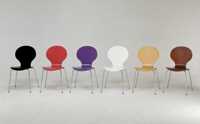Chaises de salle à manger modernes en bois empilables K/D avec 3 lignes de design pour la maison, la salle à manger et la cuisine