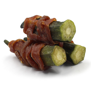 Snack Secchi ad Alto Contenuto Proteico <span class=keywords><strong>per</strong></span> <span class=keywords><strong>Cani</strong></span>, Produttori all'Ingrosso, Cibo <span class=keywords><strong>per</strong></span> Animali con Pollo e Anatra Avvolto in Okra a Forma di Fiocco di Neve 100g - Product Image 3