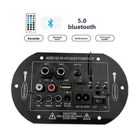 Solution PCBA d'amplificateur audio double microphone 12V 24V 220V pour subwoofer de voiture et système de haut-parleurs extérieur, directement de l'usine