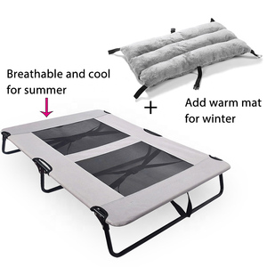 4 Seizoenen Gebruik Outdoor En Binnenkant Hond Bed Hoge Kwaliteit Ademend Verhoogde Hond Bedden Opvouwbare Hond Verhoogde Bed - Product Image 4