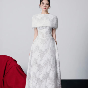 Nouvelle <span class=keywords><strong>Robe</strong></span> <span class=keywords><strong>Longue</strong></span> <span class=keywords><strong>Blanche</strong></span> en Dentelle Printemps-Été, Design Original, Taille Haute, Coupe Ajustée, <span class=keywords><strong>Robe</strong></span> <span class=keywords><strong>de</strong></span> <span class=keywords><strong>Soirée</strong></span> <span class=keywords><strong>de</strong></span> Luxe - Product Image 1