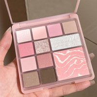 Palette de fards à paupières 12 couleurs, nouvelle arrivée, maquillage longue tenue, végan, pailleté, haute pigmentation, Paletas De Sombras