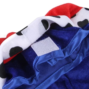 Otoño Invierno traje de dos piezas para mascotas perro de Navidad rey corona <span class=keywords><strong>capa</strong></span> traje gorra <span class=keywords><strong>capa</strong></span> para Celebración del Año Nuevo chino - Product Image 5