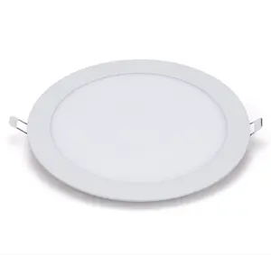 High Lumen Commercial Round Square Panel Lamp 5w 9w 12w 18w 24w 30w Ceiling Recessed Slim Led Panel Light