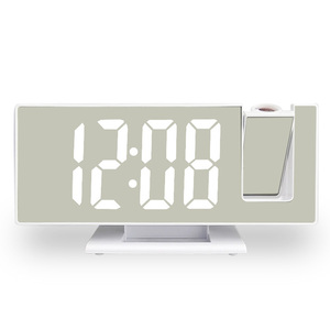 KH-CL017 Large LED <strong>Display</strong> 4 Level Brightness 12/24 Hour Snooze Digital 180 Projection <strong>Alarm</strong> <strong>Clock</strong> for Bedroom Elders Kids - Product Image 3
