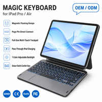 Support magnétique facile à installer, clavier magique pour tablette, housse pour iPad Pro 10,9 11 pouces, pavé tactile multi-précision, rétroéclairage réglable MK032