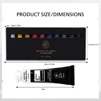 Ensemble d'huiles professionnel personnalisable pour enfants, idéal pour le dessin sur toile, pigments vibrants, fournitures d'art de qualité supérieure Rubens