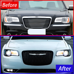 Feux avant à LED pour <span class=keywords><strong>Chrysler</strong></span> 300 <span class=keywords><strong>300C</strong></span> <span class=keywords><strong>2011</strong></span>-2017, projecteur DRL, feux de position dynamiques, phare, accessoires de voiture - Product Image 2