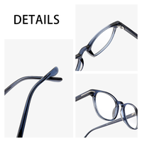 Fabricants de lunettes optiques de marque célèbre, design de marque, monture en acétate faite à la main, lunettes anti-lumière bleue pour hommes et femmes, vente en gros
