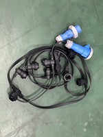 Câble plat flexible en caoutchouc cuivre VDE H05RNH2-F 2x1,5mm² avec base E27, étanche IP65, 300/500V, pour appareils électroménagers et machines extérieures