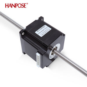 Motor Stepper Nema23 Linear Through Screw Hanpose <span class=keywords><strong>2</strong></span>.8A 126N.cm 57HA56-T10*4 100mm 24v untuk Instrumen Gambar - Product Image 1