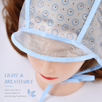 Bonnet de coloration jetable en PE avec aiguille en plastique pour la coloration des cheveux, outils de coiffure pour salons de coiffure et barbiers, vente en gros