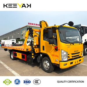 Oferta Especial: Grúa de Plataforma DONGFENG, Camión de Remolque Móvil con Grúa Articulada, Capacidad de Elevación de 5 Toneladas - Product Image 2