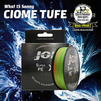 JOF Japanese PE Strong 100M Box 4-Stand Fishing Tackle Floating Polyethylene Braided Line for Lake and River Fishing