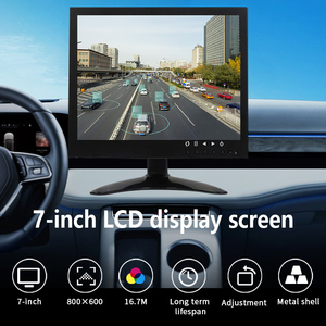 Nhà Máy Giá 7 inch LCD CCTV <span class=keywords><strong>Monitor</strong></span> Full HD điều khiển từ xa VGA AV BNC USB đầu vào máy tính để bàn Wall Mount TFT CCTV <span class=keywords><strong>Monitor</strong></span> - Product Image 2