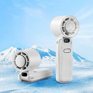 Summer Hot Sale <b>Mini</b> Portable USB <b>Cooler</b> Fan Fashionable Rechargeable Air Cooling Handheld Wedding Foldable Plastic Outdoor - Product Image 2