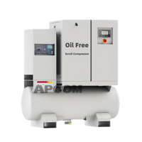 Compresseurs d'air sans huile 2.2kw 3kw 4kw 5.5kw 7.5kw Compresseurs d'air sans huile 3 4 5 HP Compresseur d'air à spirale sans huile 3HP 4HP 5HP 7HP