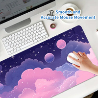 Grand tapis de souris de jeu en caoutchouc naturel à motif HD personnalisé Base antidérapante Tapis de souris imperméable et résistant à l'usure pour le bureau