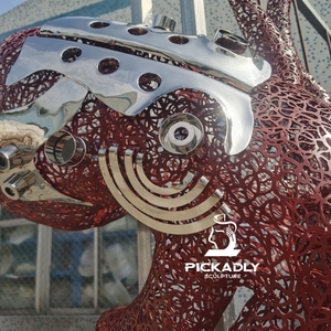 Nouvelle sculpture d'octopus en acier inoxydable 304, design original, à prix avantageux - Product Image 6
