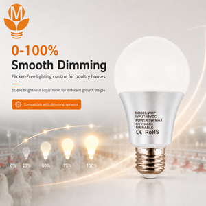 Illuminazione per Allevamenti di Polli 5W 48V DC IP67 Impermeabile, Luce LED per Pollame con Luminosità Regolabile per Case di Polli da Carne, Ovaiole e Allevamenti - Product Image 2