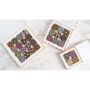 Luxury desserts chocolate packing gift box with magnetic lid empty chocolate box packaging custom rigid paper box