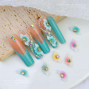 Decoración de <span class=keywords><strong>Uñas</strong></span> <span class=keywords><strong>con</strong></span> <span class=keywords><strong>Flores</strong></span> Talladas en 3D, Estilo Fresco y Pequeño, Suministro de Fábrica, Accesorios para Arte de <span class=keywords><strong>Uñas</strong></span> DIY para <span class=keywords><strong>Uñas</strong></span> de Gel y <span class=keywords><strong>Acrílicas</strong></span> - Product Image 3