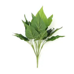 Uland customized size artificial vine leaves green leaf and flowers