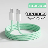 Cable de Carga Rápida USB-C Trenzado PD 60W/100W, Conductor de Cobre Puro, Revestimiento de Nailon, Transferencia de Datos de 480Mbps, Compatible con iPhone 15 y Android, FCC/CE