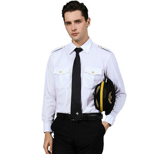 LCBZ Personalizado Preço De Fábrica Uniforme De Piloto De Linha Aérea Capitão Roupas De Trabalho Uniforme Aceitar O Logotipo Do Cliente Uniforme De Piloto De Linha Aérea - Product Image 3