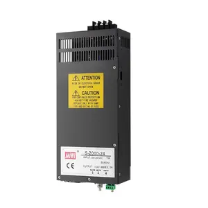 MIWI S-2000-24 ac dc 110V/220V 24v anahtarlama güç kaynağı 24vdc CCTV güç kaynağı 2000w