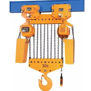 Safe factory use load 10 ton electric chain hoist with motorized trolley