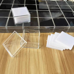 Grande boîte à bijoux transparente épaissie pour <span class=keywords><strong>perle</strong></span> <span class=keywords><strong>diamant</strong></span> bague visage Jade pièce Collection élégant affichage de stockage - Product Image 4