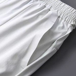 Nuovi Pantaloncini da <span class=keywords><strong>Uomo</strong></span> Personalizzabili con Logo, <span class=keywords><strong>Bianchi</strong></span>, ad Asciugatura Rapida, Casual, Sportivi, con Elastico in Vita e Cordoncino, Traspiranti - Product Image 5