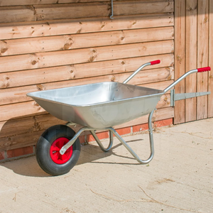 <span class=keywords><strong>Carretilla</strong></span> de Jardín de 65 Litros de Acero Galvanizado con Ruedas - Product Image 2